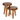 DETJER Stool Charles  Dark Brown